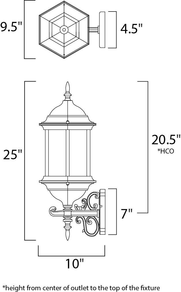 Builder Cast 3 Light 25 inch Empire Bronze Outdoor Wall Mount