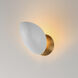 Maris 1 Light 5.5 inch White and Natural Aged Brass Wall Sconce Wall Light