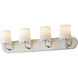Durham 4 Light 30 inch Satin Nickel Bath Vanity Wall Light