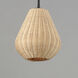 Maldives LED 10.5 inch Black Single Pendant Ceiling Light