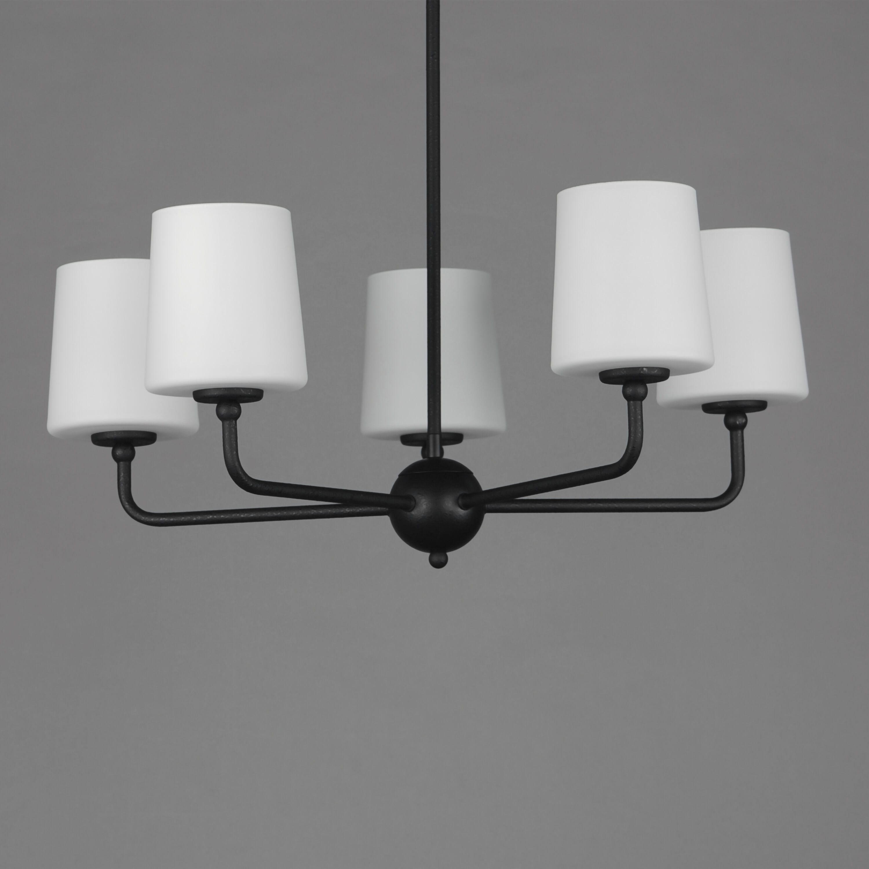 Bristol 5 Light 26.5 inch Anthracite Single-Tier Chandelier Ceiling Light