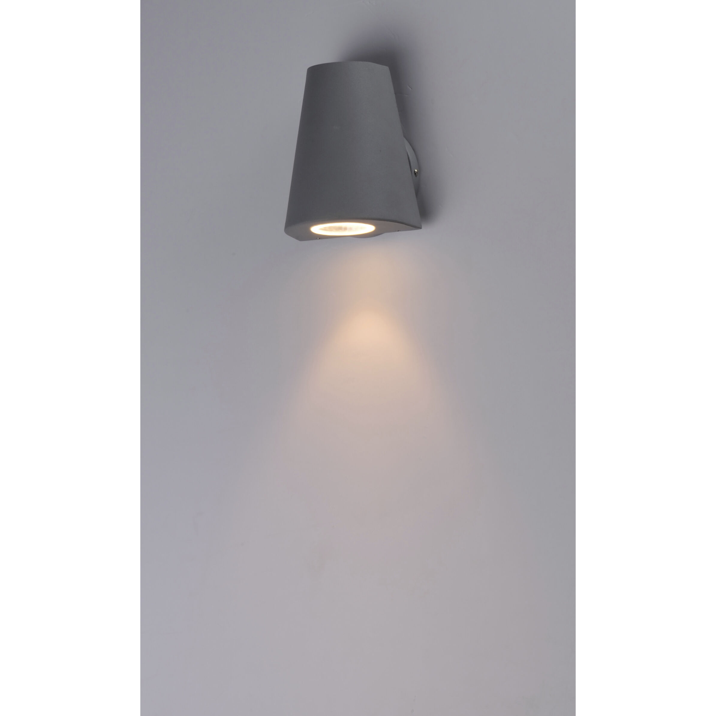 Mini LED 6 inch Silver Outdoor Wall Mount