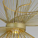 Zeta LED 20 inch Natural Aged Brass Suspension Pendant Ceiling Light