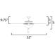 Basic-Max 52 inch Oil Rubbed Bronze Outdoor Ceiling Fan