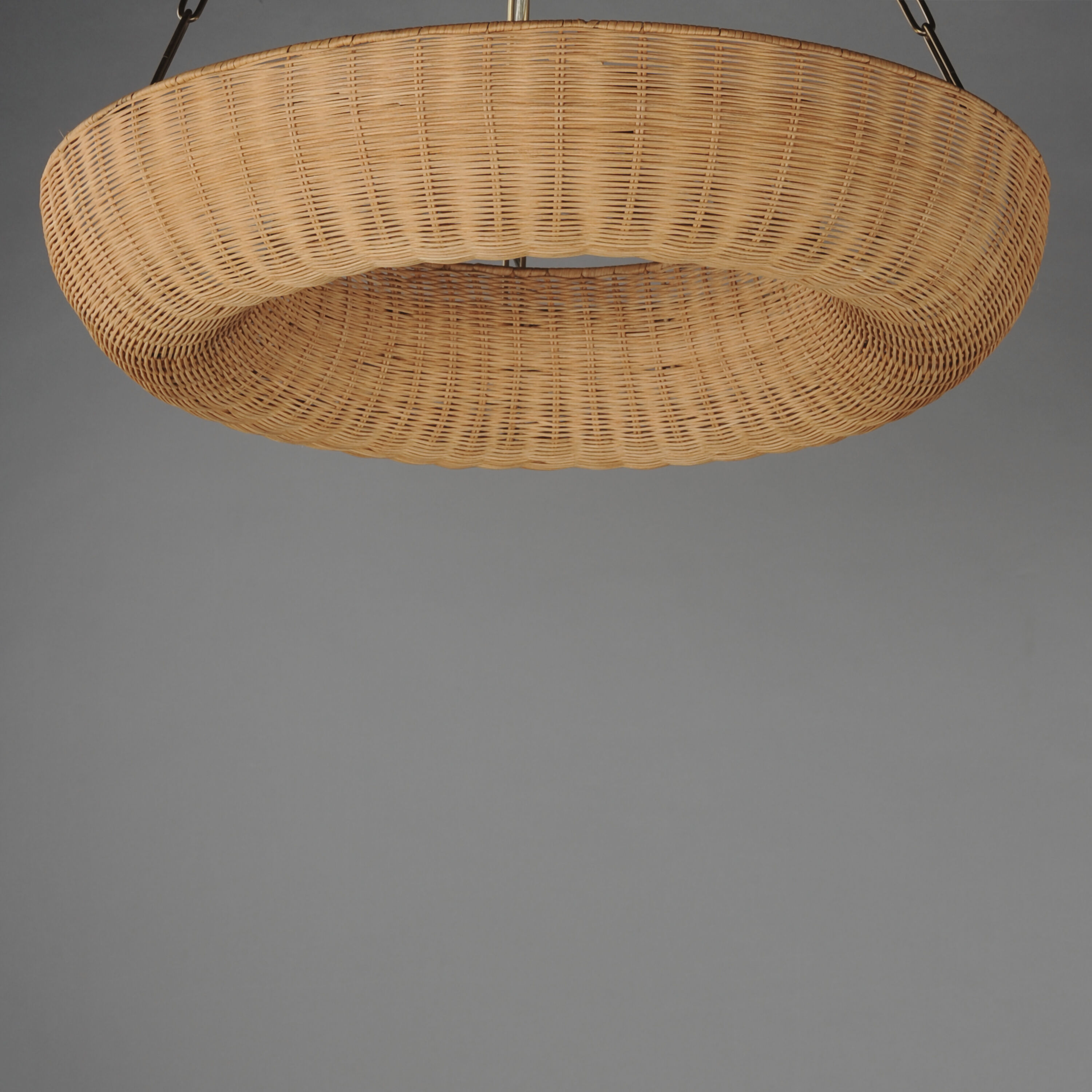 Bower 5 Light 30 inch Natural Aged Brass Ring Pendant Ceiling Light