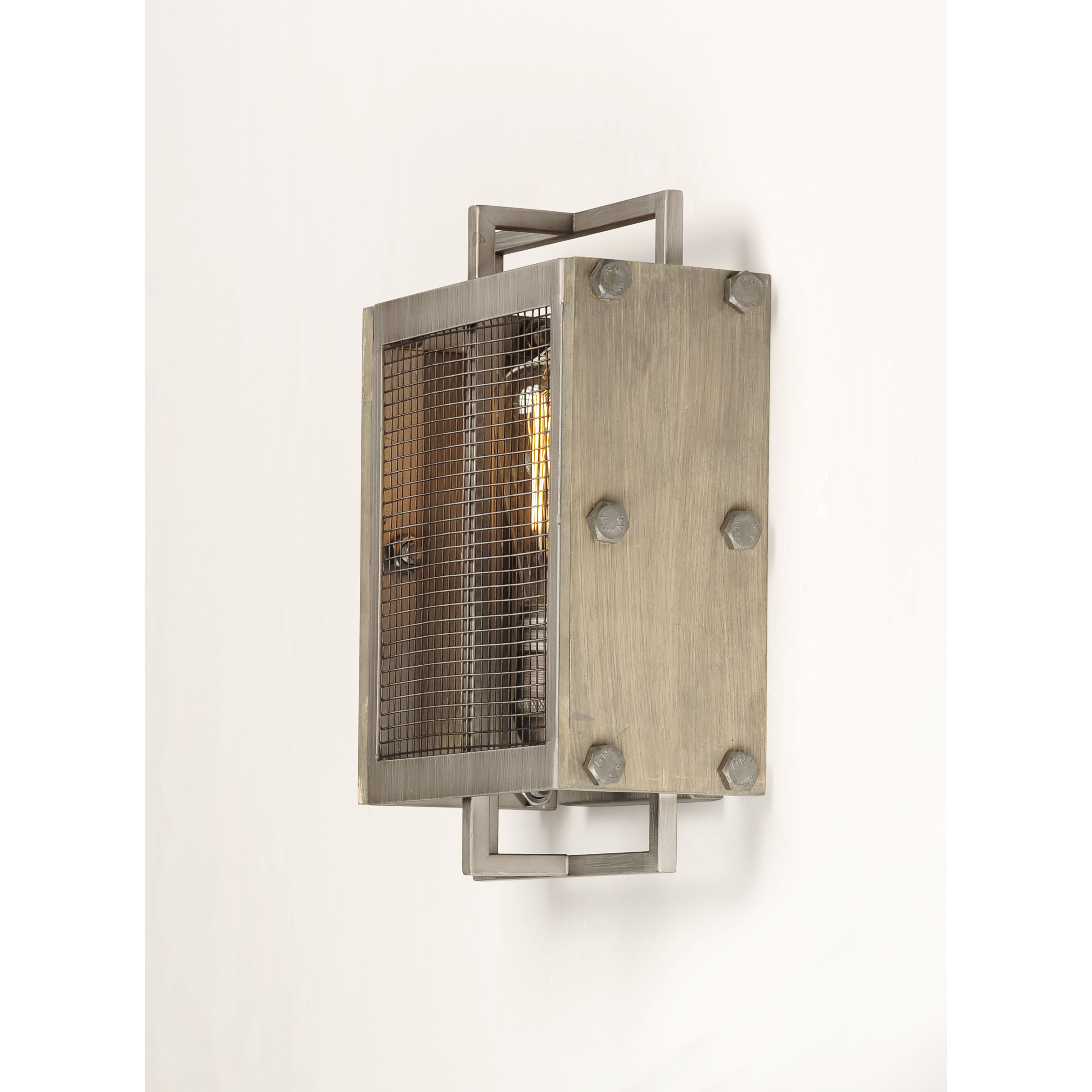Outland 1 Light 8 inch Barn Wood/Weathered Zinc ADA Wall Sconce Wall Light