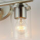 Corona 3 Light 19.25 inch Satin Nickel Bath Vanity Wall Light in Clear