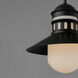 Admiralty LED 12 inch Black Outdoor Pendant