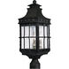 Nantucket 3 Light 22.5 inch Country Forge Outdoor Pole/Post Mount