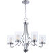 Mod LED 26 inch Satin Nickel Chandelier Ceiling Light