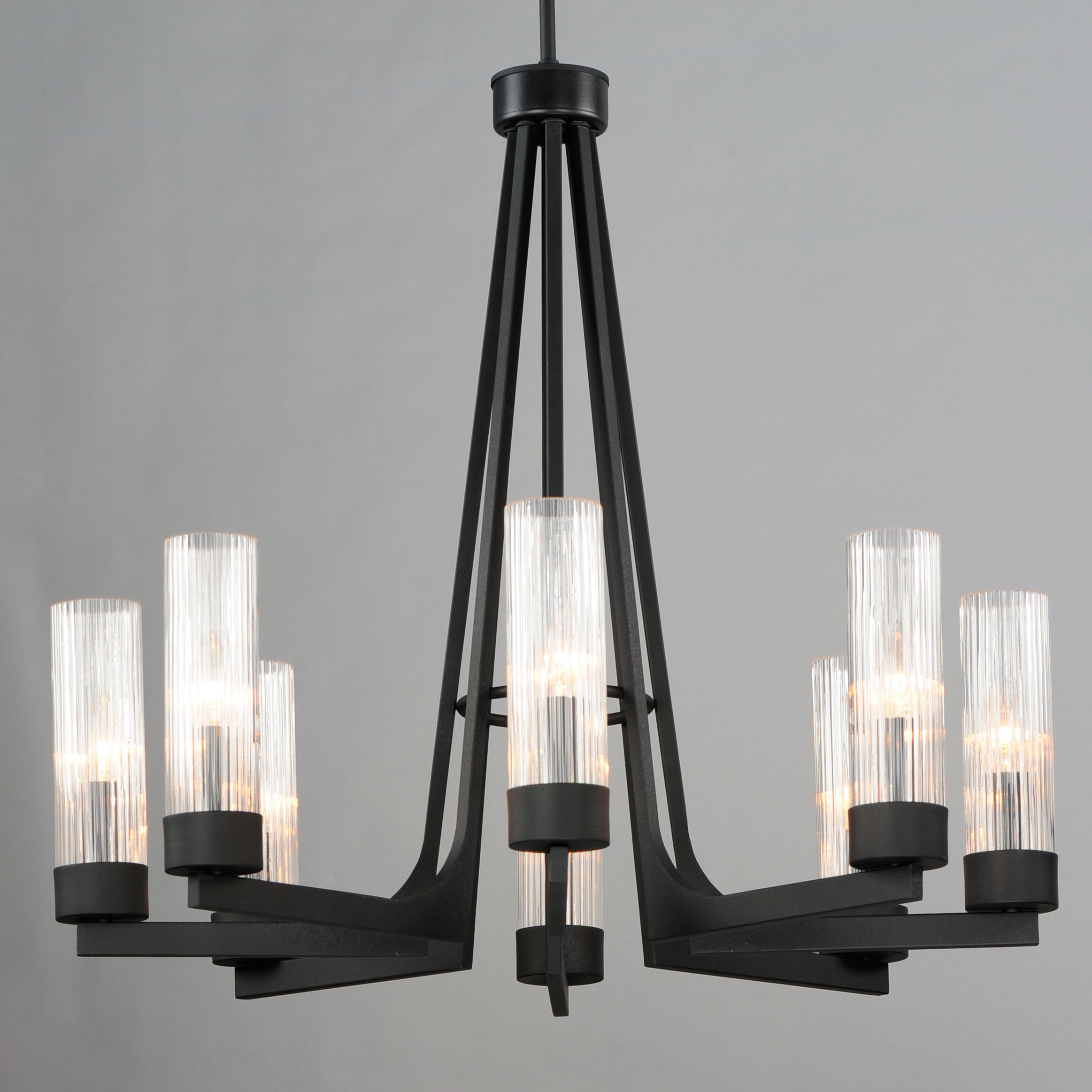 Delos 8 Light 30 inch Anthracite Chandelier Ceiling Light