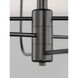 Wesley 6 Light 24 inch Black and Satin Nickel Chandelier Ceiling Light