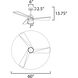 Vortex 60 inch Dark Satin Nickel Indoor Ceiling Fan