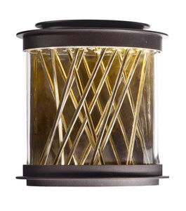 Bedazzle LED 11 inch Galaxy Bronze/French Gold Outdoor Wall Lantern