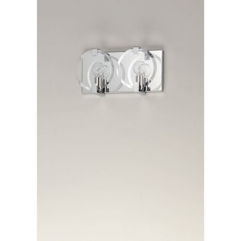 Looking Glass 2 Light 12 inch Polished Chrome ADA Wall Sconce Wall Light