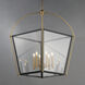 McCadden 6 Light 24 inch Black and Natural Aged Brass Entry Foyer Pendant Ceiling Light