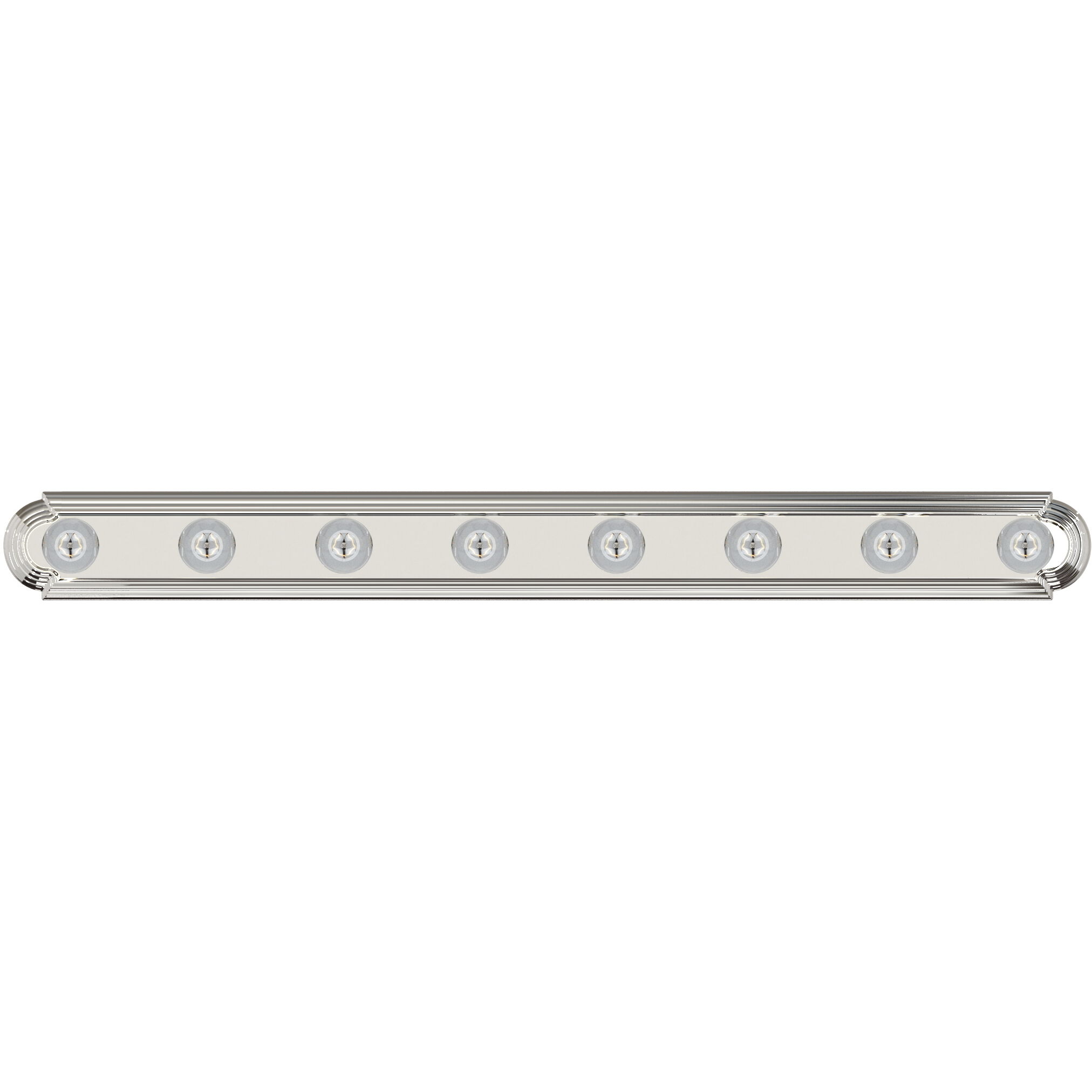 Essentials - 712x 8 Light 48 inch Polished Chrome Bath Light Wall Light