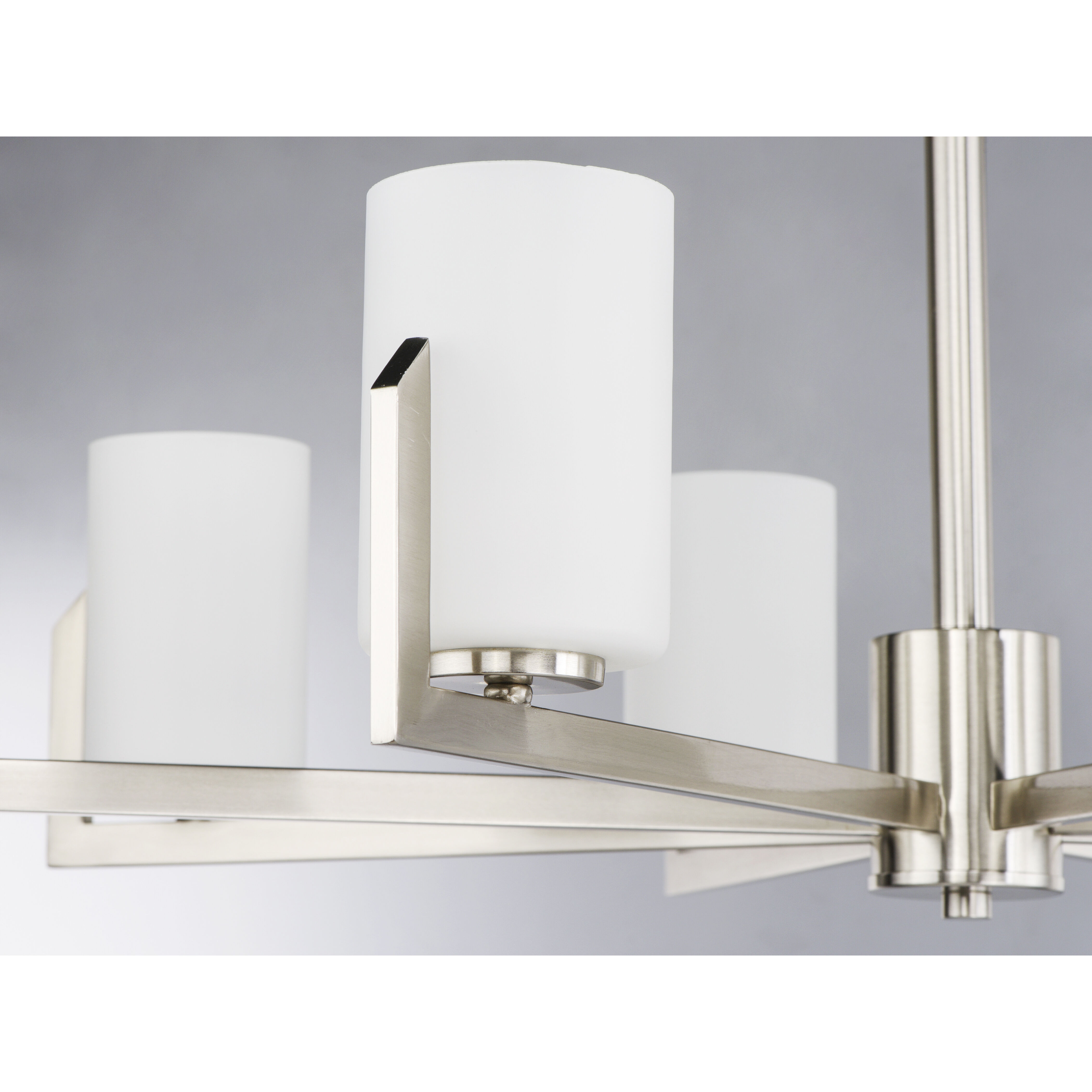 Dart 8 Light 28 inch Satin Nickel Chandelier Ceiling Light
