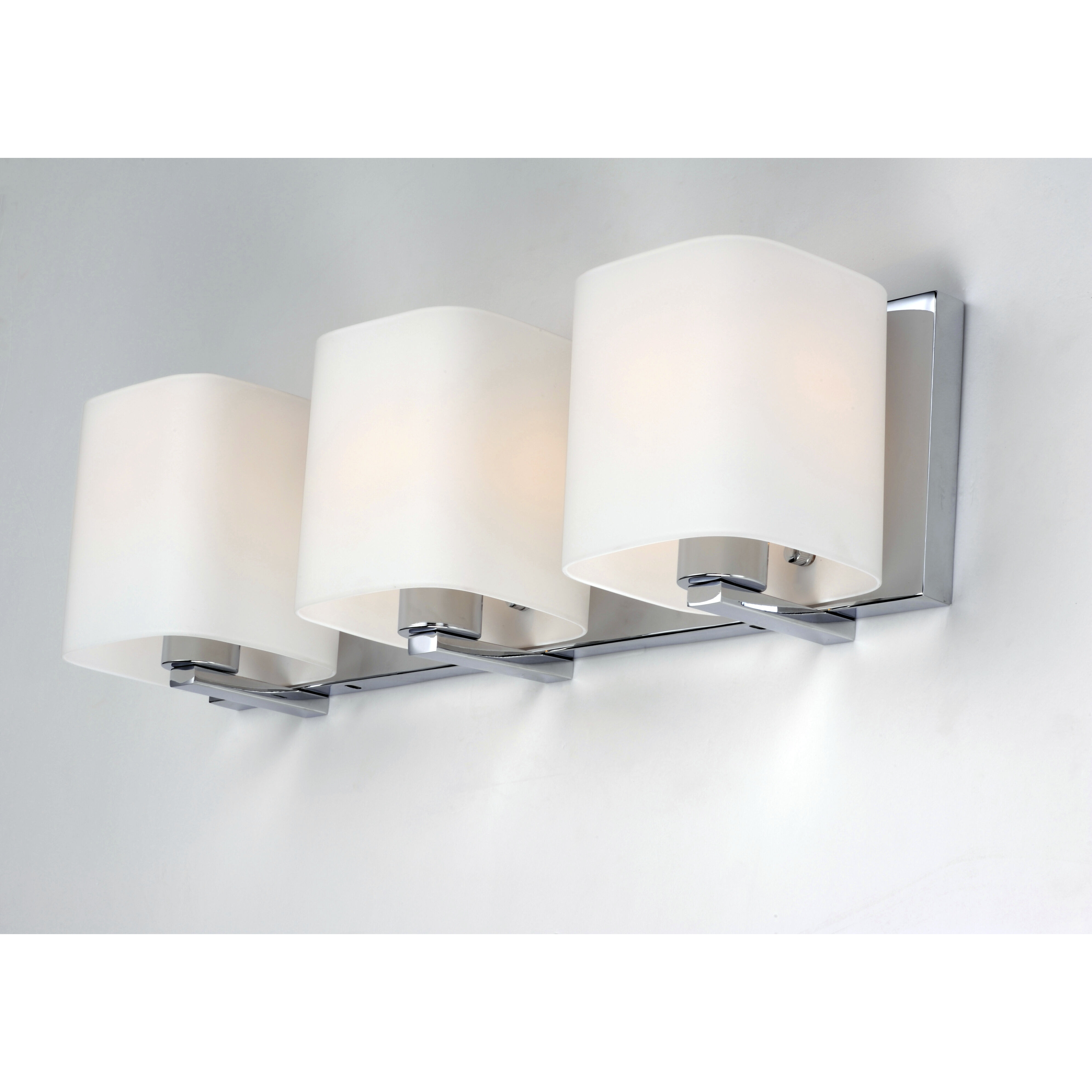 Wrap 3 Light 19 inch Polished Chrome Bath Vanity Wall Light