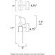 Laredo LED 17 inch Rustic Forge Outdoor Wall Mount