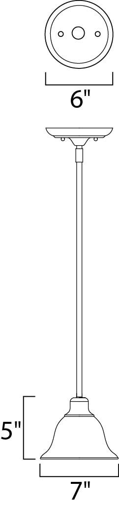 Pacific 1 Light 7 inch Kentucky Bronze Mini Pendant Ceiling Light in Marble