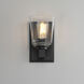 Cubos 1 Light 4.75 inch Black Bath Vanity Wall Light
