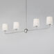 Bristol 4 Light 48 inch Satin Nickel Linear Pendant Ceiling Light
