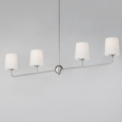 Bristol 4 Light 48 inch Satin Nickel Linear Pendant Ceiling Light