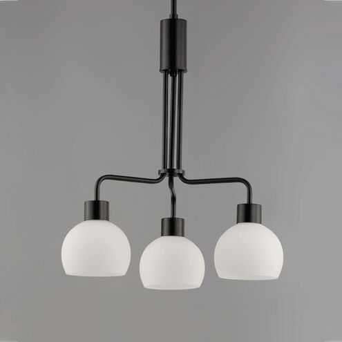 Coraline 3 Light 21 inch Black Chandelier Ceiling Light