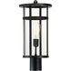 Clyde Vivex 1 Light 19 inch Black Outdoor Post Lantern