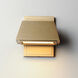 Mansard LED 6.25 inch Antique Brass Outdoor Wall Mount