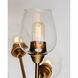 Savvy LED Antique Brass and Black Wall Sconce Wall Light