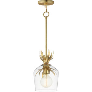 Paloma 1 Light 7.75 inch Gold Leaf Single Pendant Ceiling Light