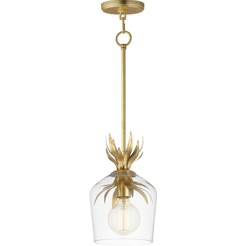Paloma 1 Light 7.75 inch Gold Leaf Single Pendant Ceiling Light