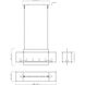 Gridline 6 Light 42 inch Satin Nickel Linear Pendant Ceiling Light