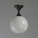 Neve 1 Light 9 inch Black Semi-Flush Mount Ceiling Light