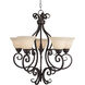 Manor 5 Light 25.5 inch Oil Rubbed Bronze Single-Tier Chandelier Ceiling Light