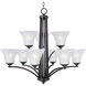 Aurora 9 Light 31.5 inch Oil Rubbed Bronze Multi-Tier Chandelier Ceiling Light
