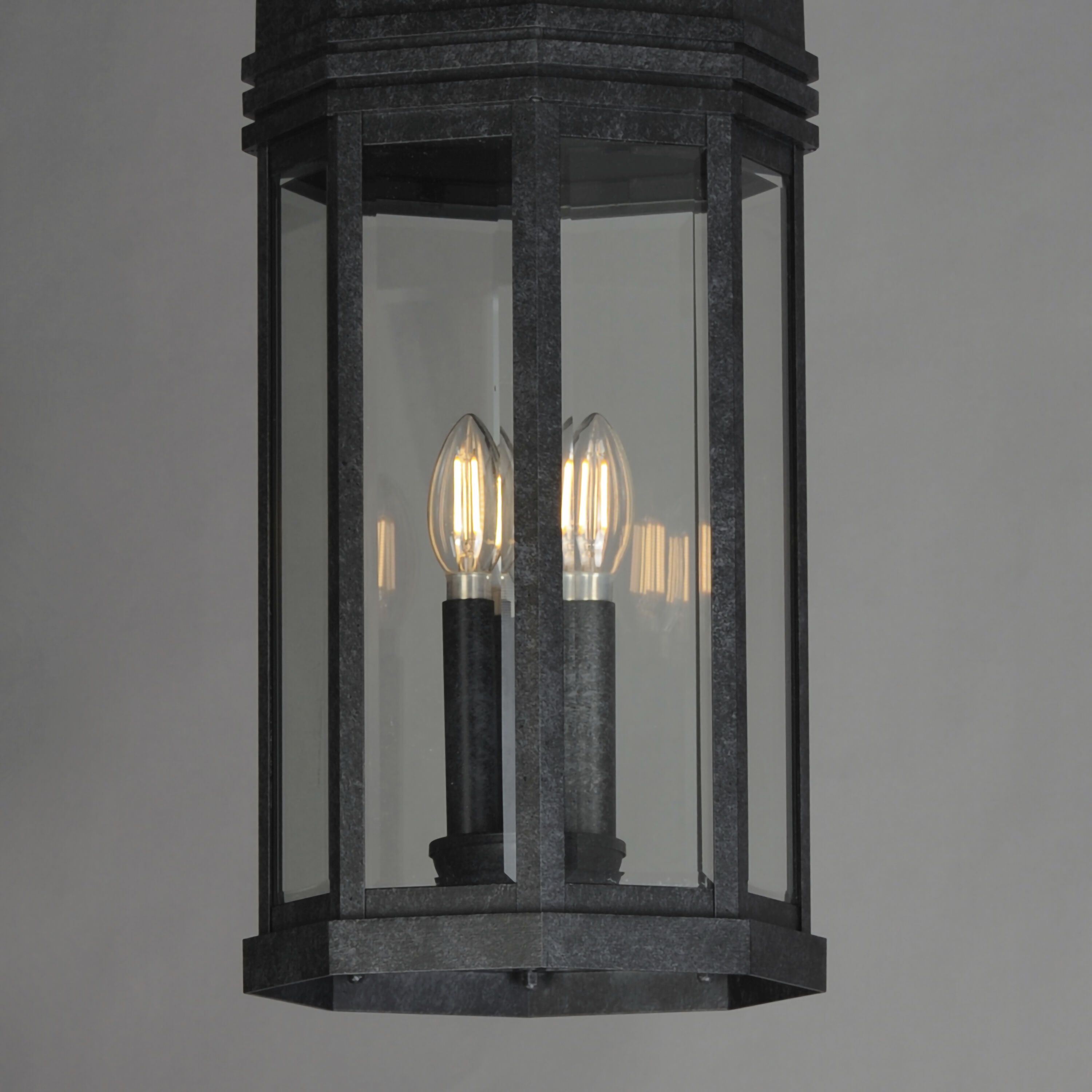 Wright 3 Light 9 inch Black Patina Outdoor Pendant
