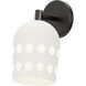Dottie 1 Light 6.25 inch Black Wall Sconce Wall Light
