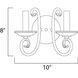 Loft 2 Light 10 inch Oil Rubbed Bronze Wall Sconce Wall Light