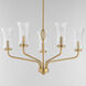 Camelot 5 Light 28.25 inch Natural Aged Brass Chandelier Ceiling Light