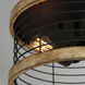 Homestead 2 Light 15 inch Driftwood/Black Semi-Flush Mount Ceiling Light