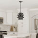 Krabi 1 Light 14 inch Black Single Pendant Ceiling Light