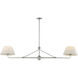 Dunbridge 2 Light 62 inch Polished Nickel Linear Pendant Ceiling Light