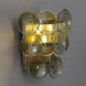 Loren 3 Light 15 inch Weathered Brass Wall Sconce Wall Light in Green Vintage