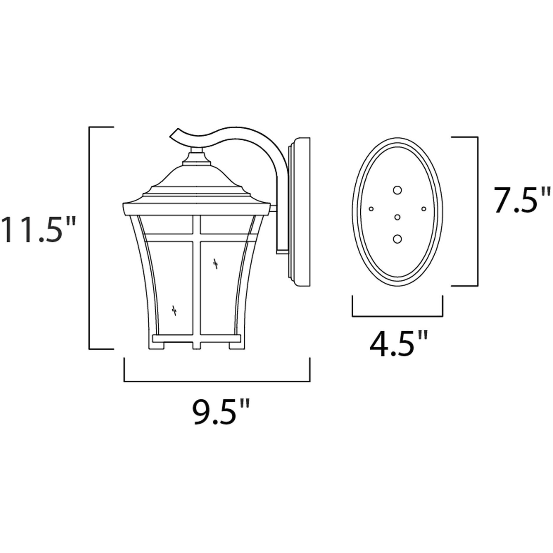 Balboa VX 1 Light 12 inch Copper Oxide Outdoor Wall Mount