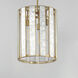Miramar 3 Light 15 inch Capiz and Natural Aged Brass Entry Foyer Pendant Ceiling Light