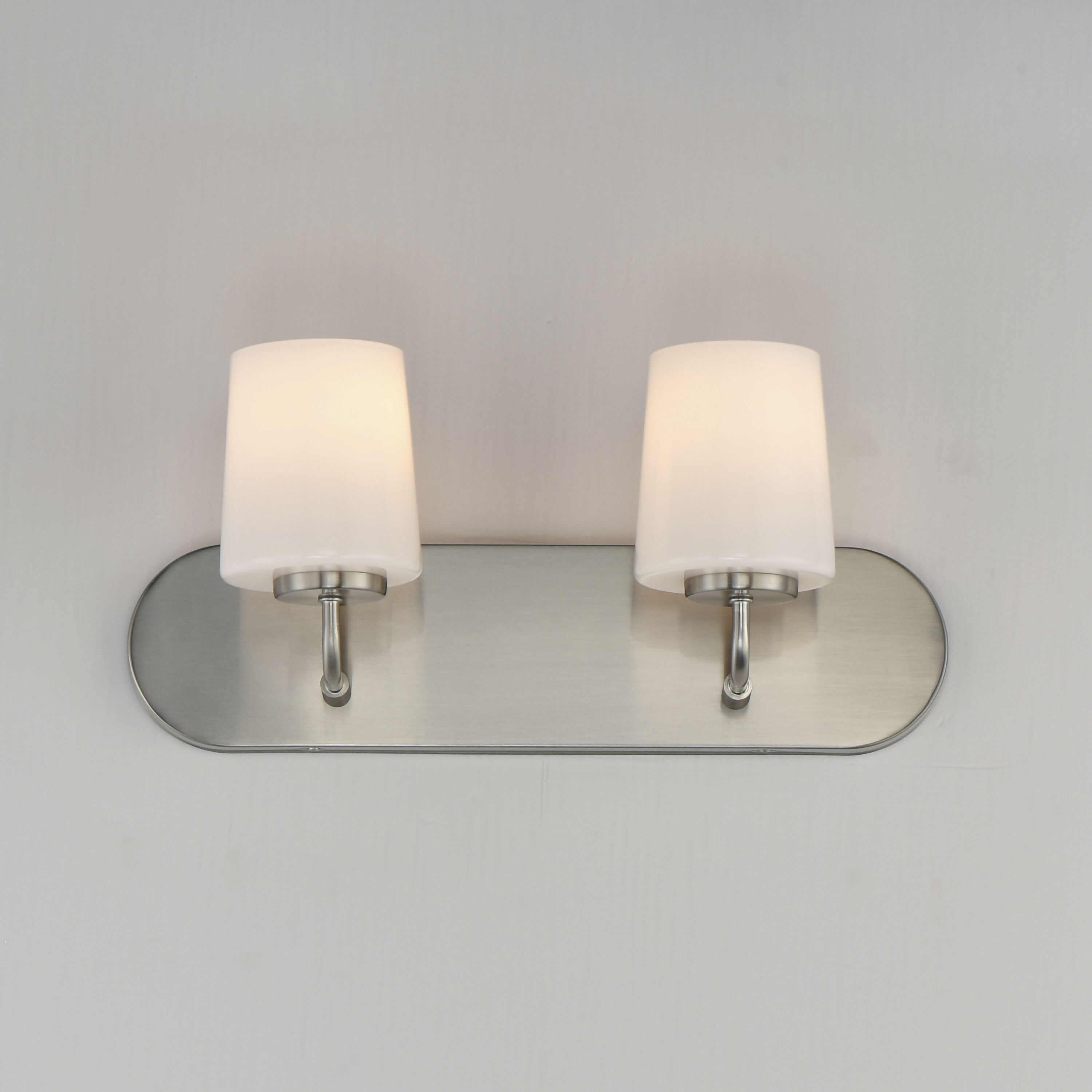 Durham 2 Light 18 inch Satin Nickel Bath Vanity Wall Light