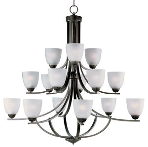 Axis 15 Light 43 inch Oil Rubbed Bronze Multi-Tier Chandelier Ceiling Light